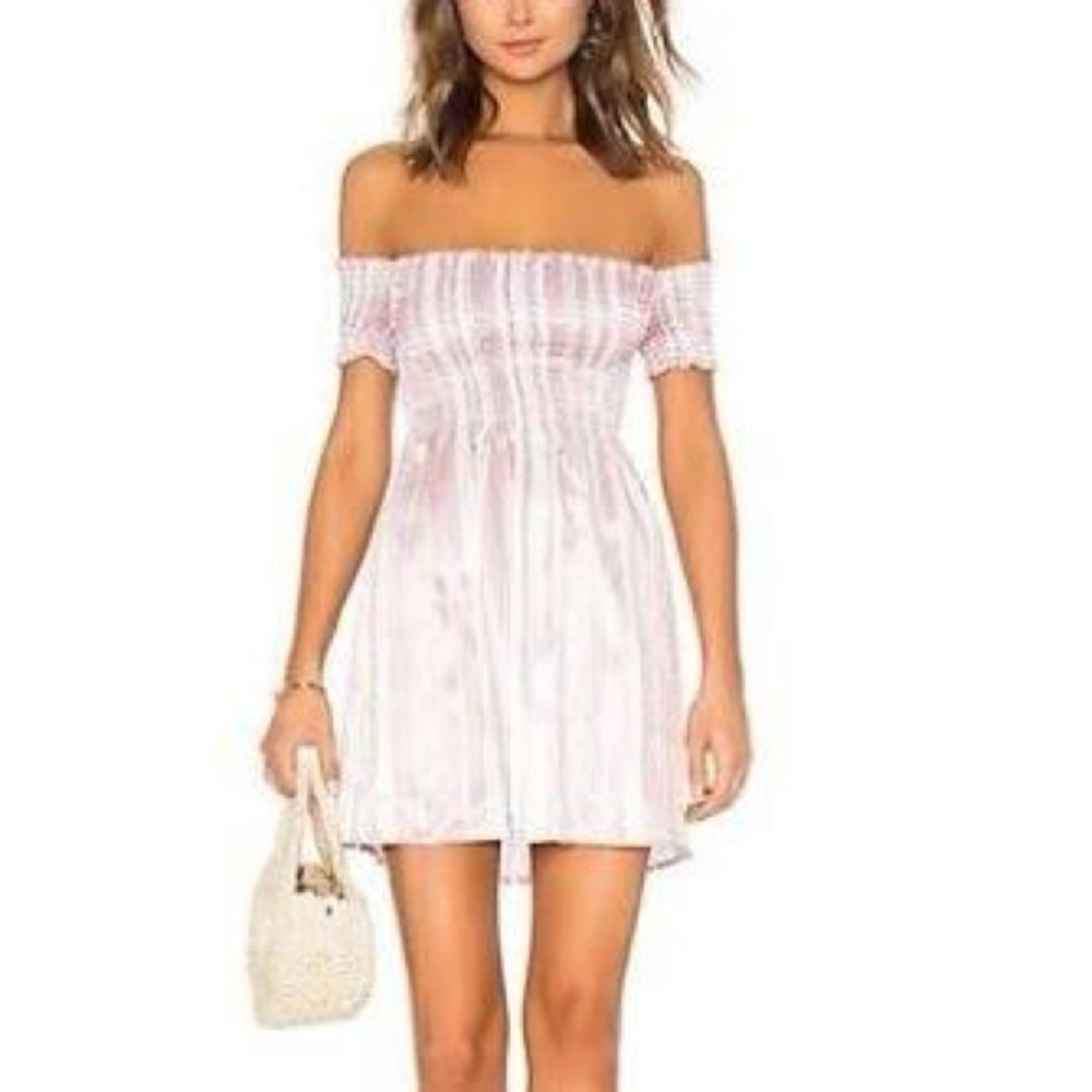 Show Me Your Mumu Pink and White Dolly Smocked Dress - Picture 2 of 16